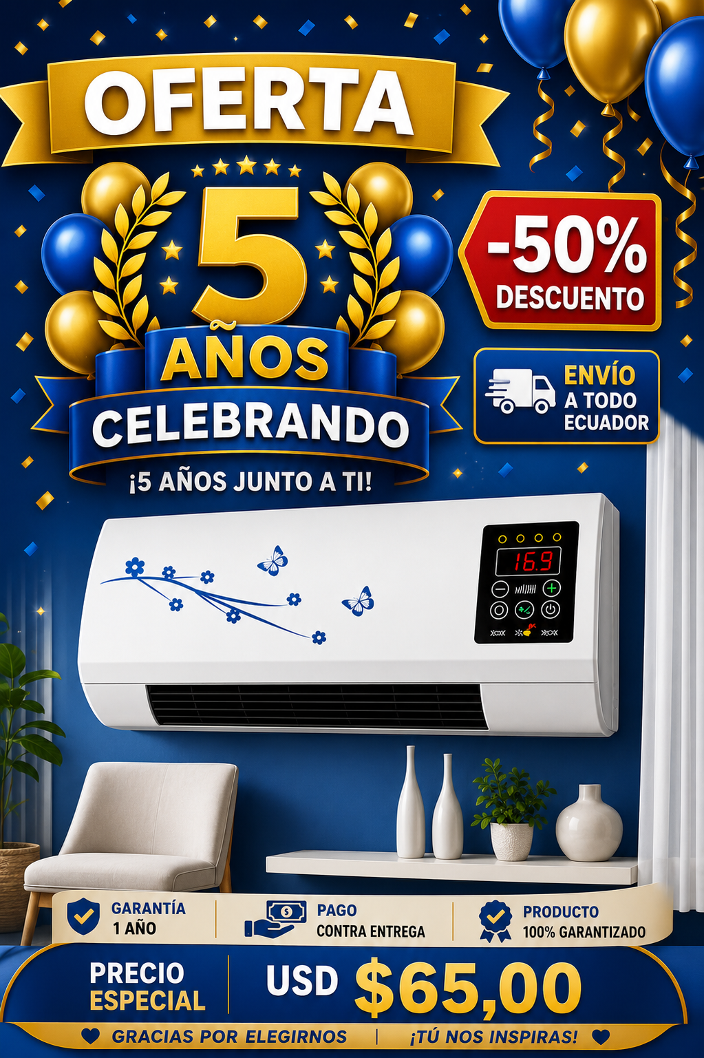 DualTemp - Ventilax Portátil, Potente y Económico 50% OFF